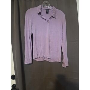 GAP Light Purple Stretch‎ Button Down, Women's Small Top, Long Sleeve Shirt